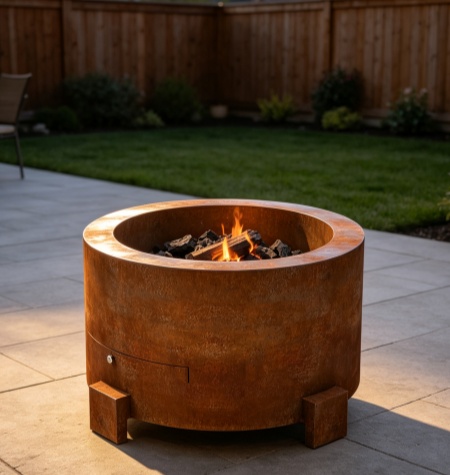 AHL CORTEN Wood Burning Fire Pit